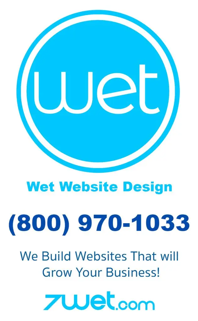 wet website design banner ad
