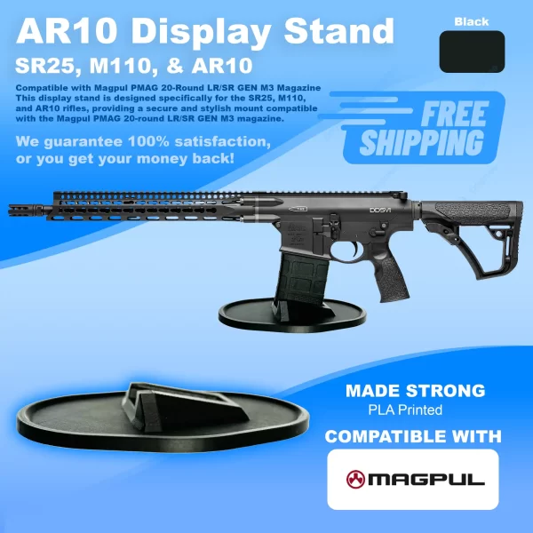 SR25, M110 & AR10 Display Stand Rifle Mount - Image 11