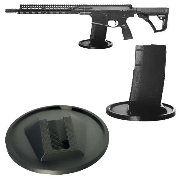 SR25 M110 AR10 Rifle and Pistol Display Stand with Magpul Magazine