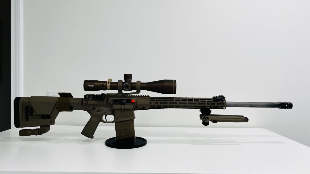 AR10 Rifle on AR10 Stand