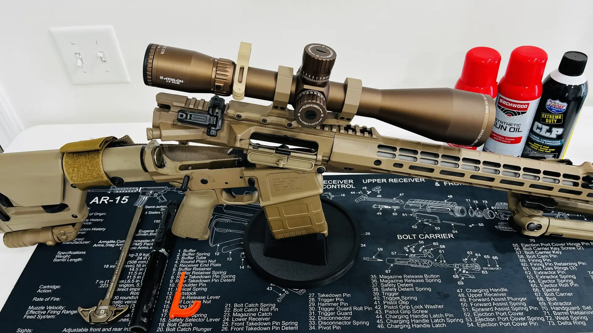 ar10 cleaning rifle gun stand scaled
