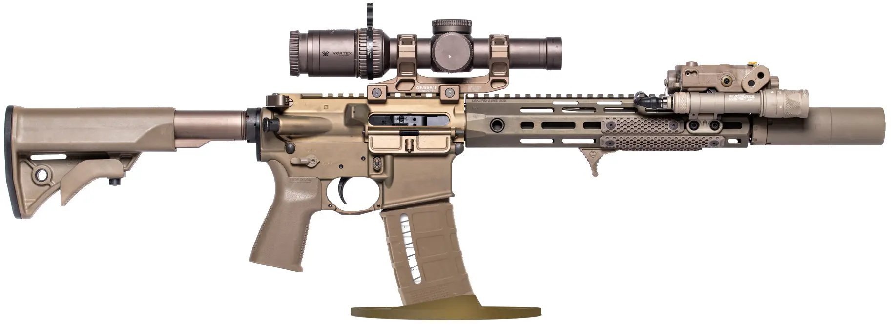 coyote stand ar15 mil spec nylon short 1