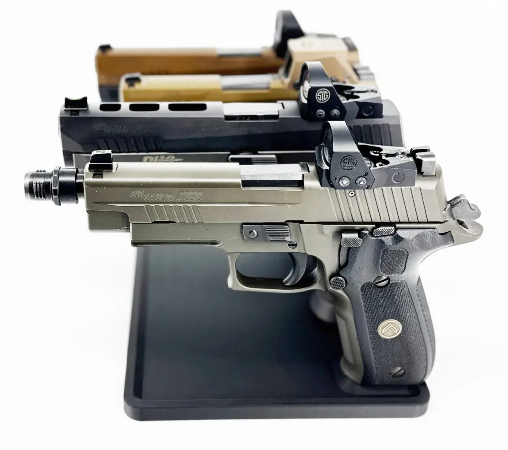 Gun stand double stack 4 gun stand side view gun safe organizer