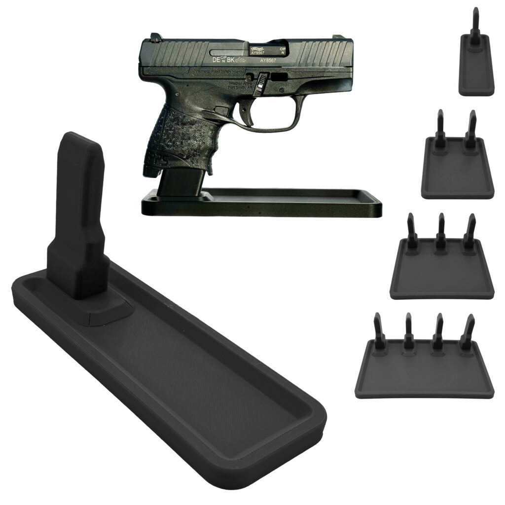 Single-Stack Handgun Gun Stand Pistol Mount, Sturdy Design