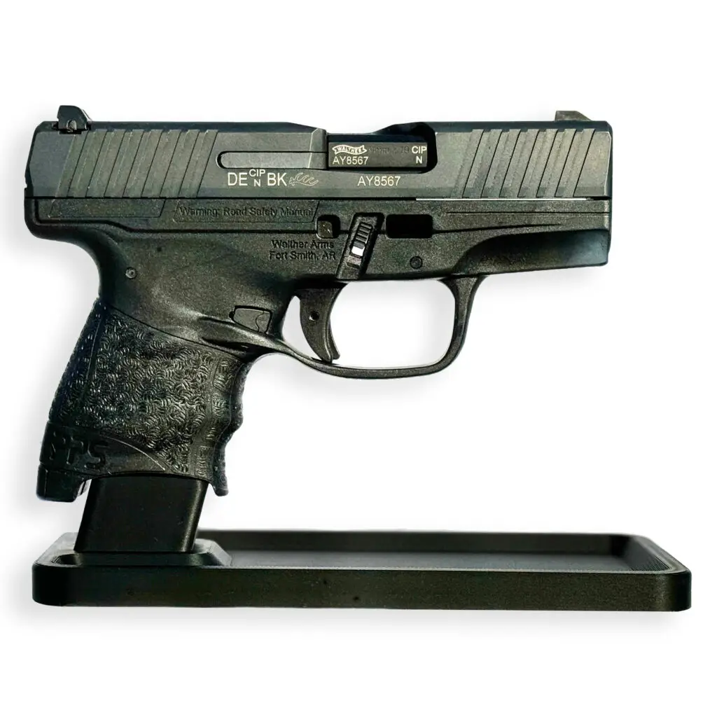single stack 9mm gun display stand pistol mount scaled