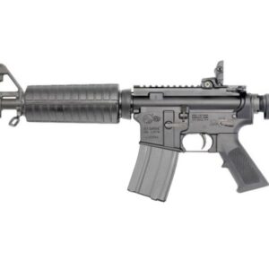 Colt M4 Carbine rifle displayed on a tactical surface, showcasing its sleek design and robust build for versatile performance.