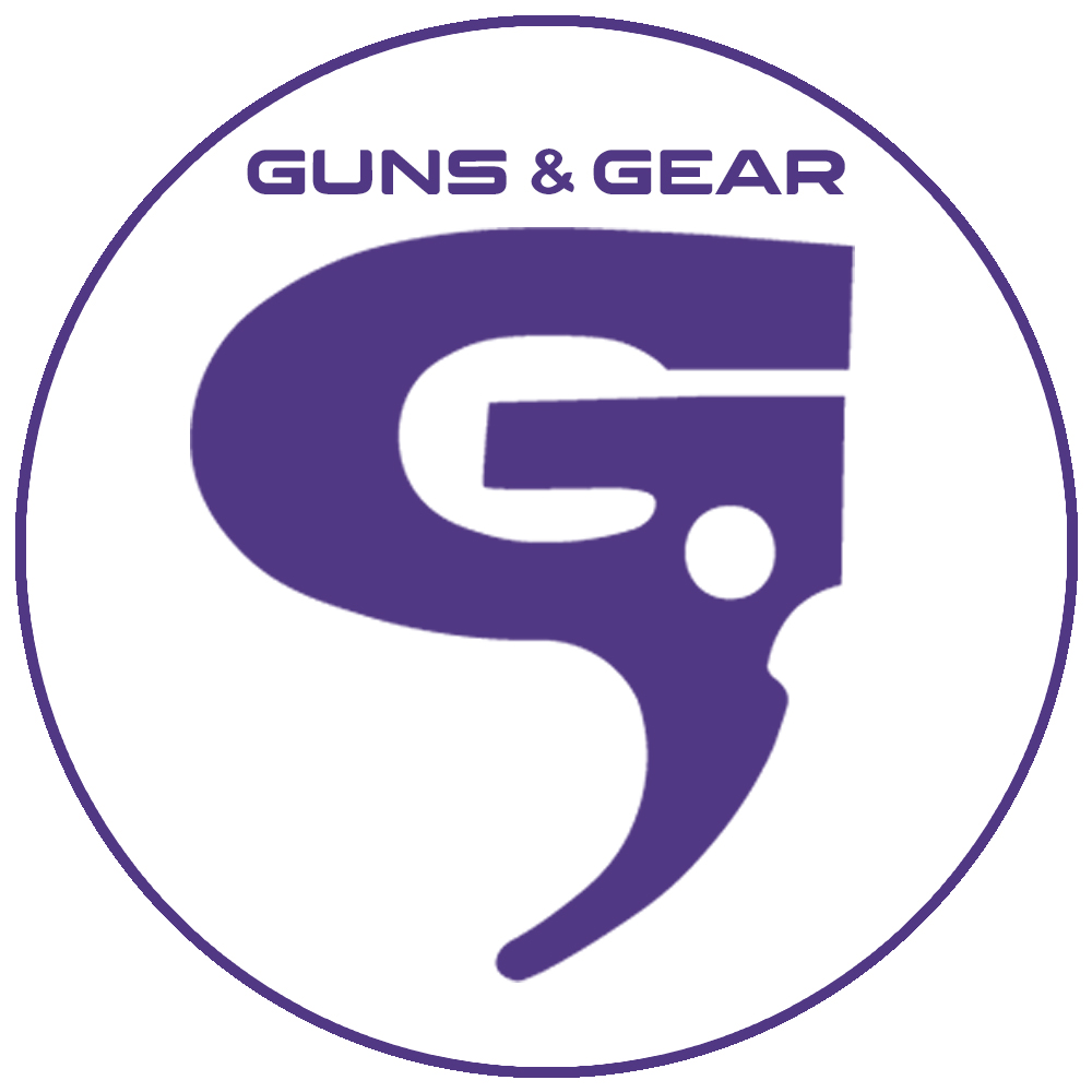 Guns Gear Outdoors Channel TV logo featuring firearms, outdoor gear, and a scenic background.