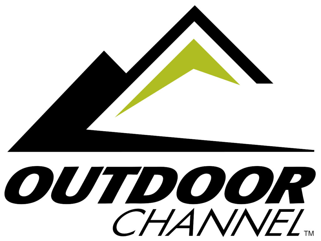 Outdoor Channel logo on a TV screen showcasing outdoor lifestyle programming.