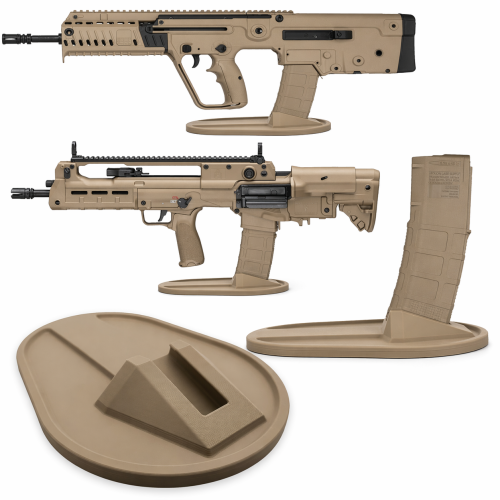 tavor-hellion-tan-fde-flat-dark-earth-desert-tan-rifle-pistol-display-stand-tan-magazine-magpul-large