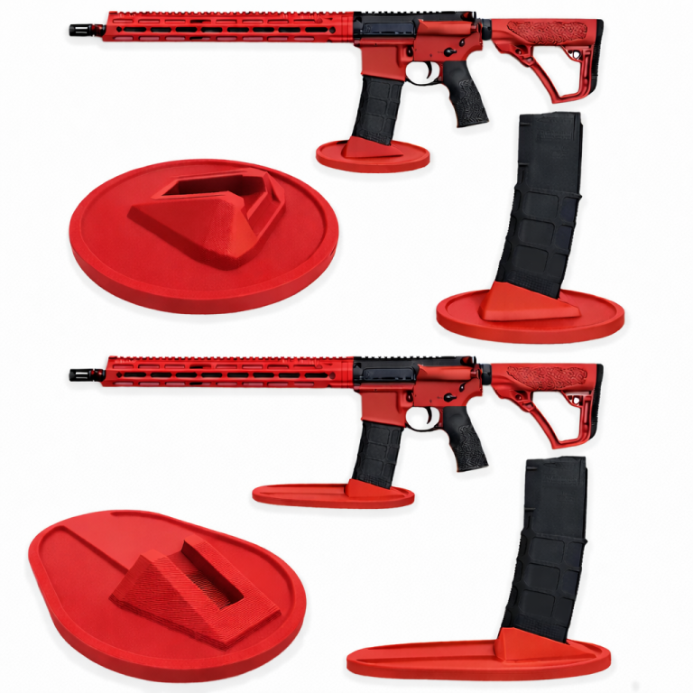 Gun Triangular Red Stand The Ultimate Guide to Choosing a Pistol Display Stand - GunCreed ...