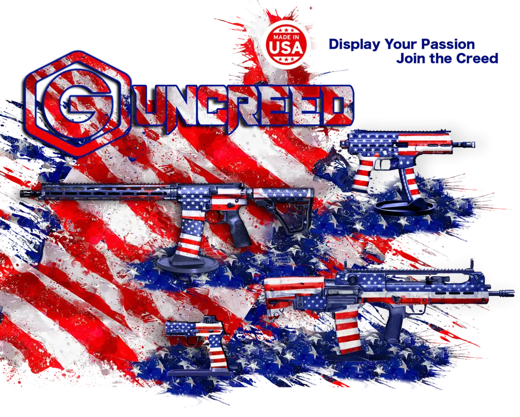 guncreed-logo-flag-gun-stands-mobile