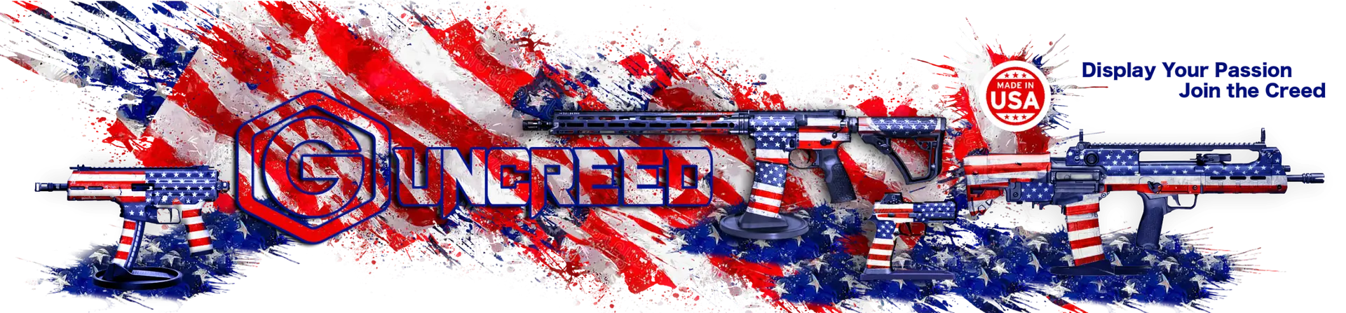 guncreed-logo-flag-gun-stands