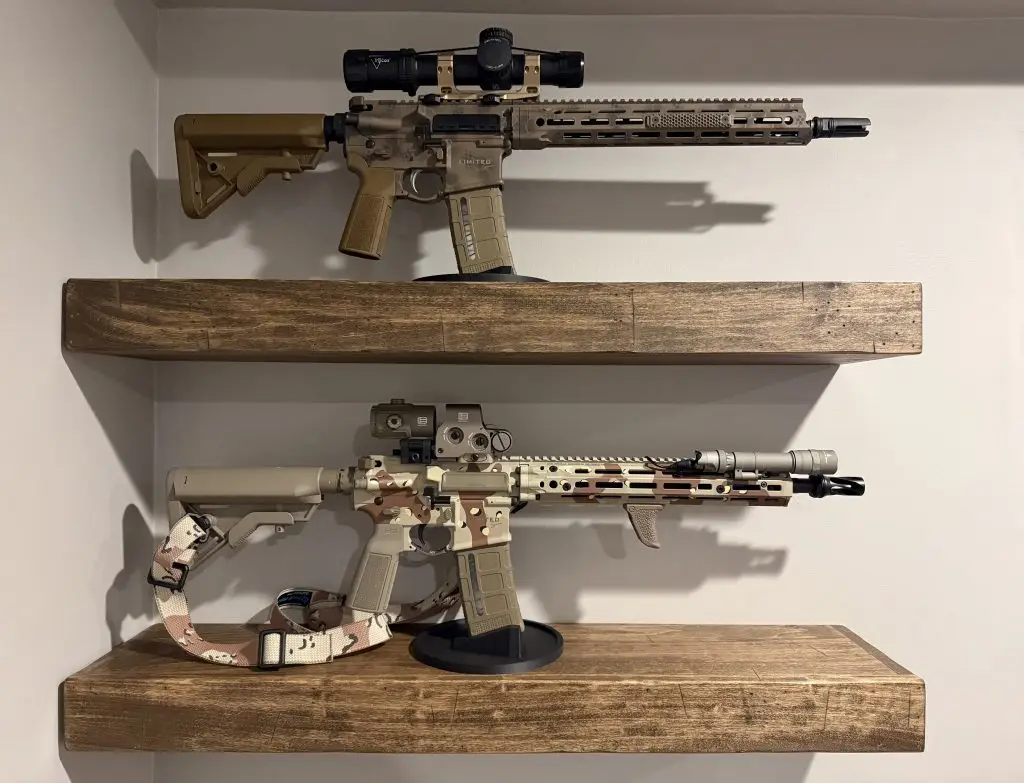 2-ar15-guns-displayed-on-shelf